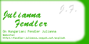 julianna fendler business card